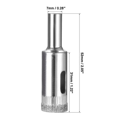 Harfington Uxcell 6mm Diamond Drill Bits Hole Saws for Glass Ceramic Porcelain Tiles 5 Pcs