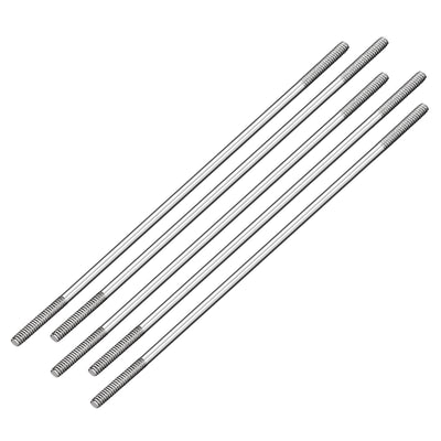 Harfington Uxcell Stainless Steel Double End Threaded Stud Pushrod