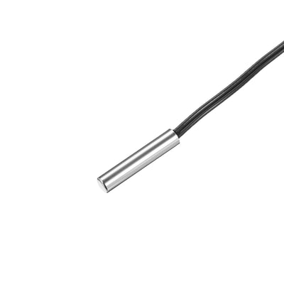 Harfington Uxcell 10K NTC Thermistor Probe 78.7 Inch Stainless Steel Sensitive Temperature Temp Sensor for Air Conditioner