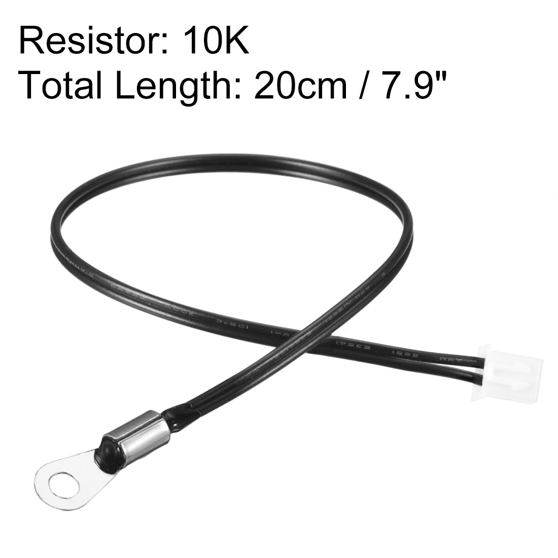 uxcell Uxcell 10K NTC Thermistor Probe 7.9 Inch Sensitive Temperature Temp Sensor for Air Conditioner