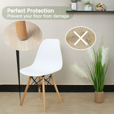 Harfington Uxcell Felt Furniture Pad Round 1 1/4" Self Adhesive Anti-scratch Chair Protector 50pcs