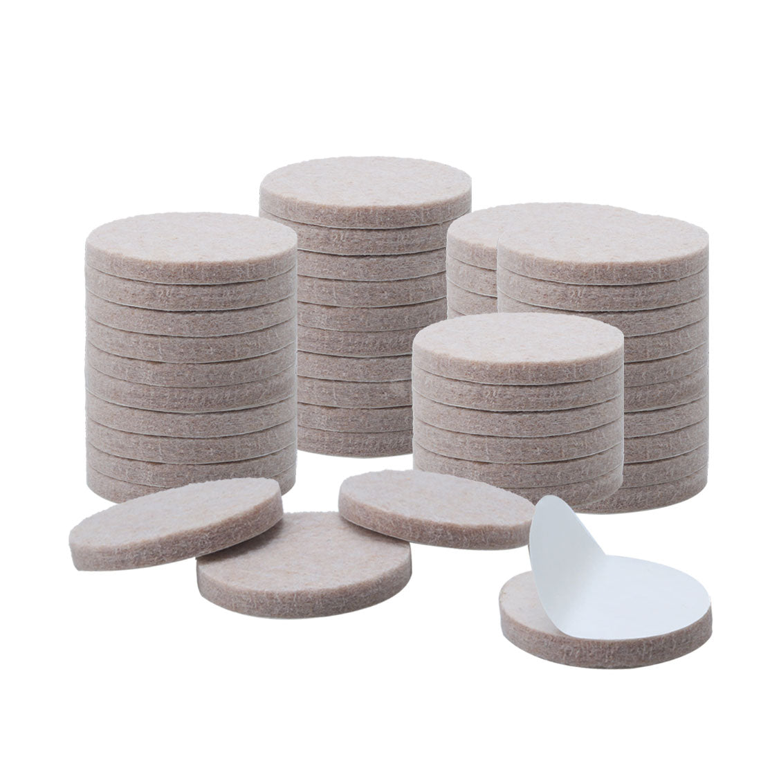 uxcell Uxcell Felt Furniture Pad Round 1 1/4" Self Adhesive Anti-scratch Chair Protector 50pcs