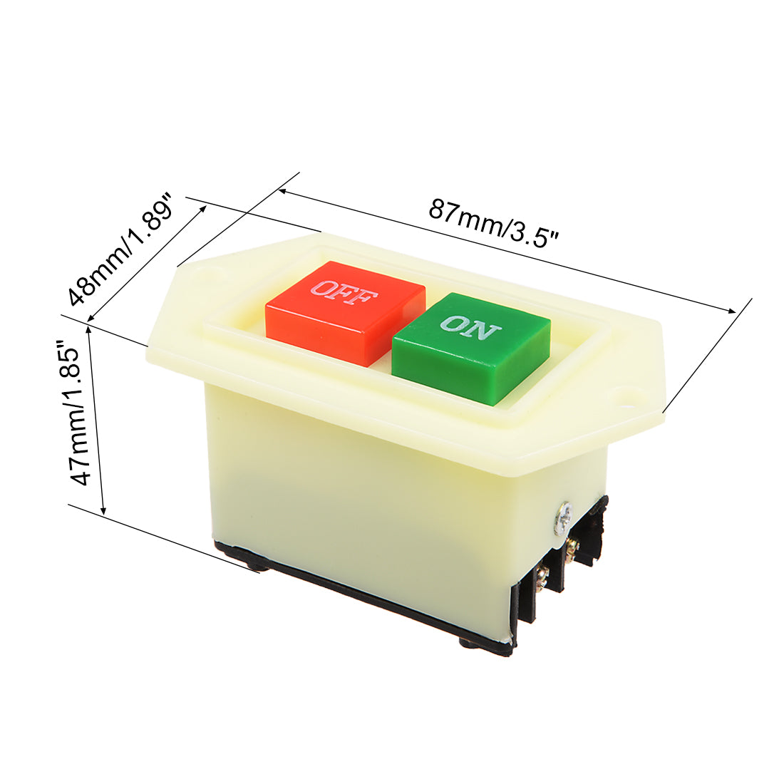 uxcell Uxcell Start Stop Push Button Switch ON/OFF 5A for Electric Tool