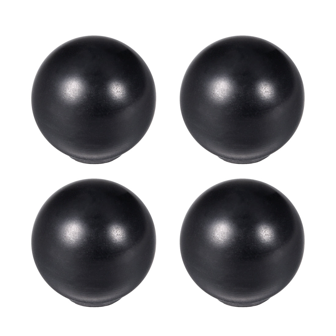 uxcell Uxcell 4Pcs Thermoset Ball Knob M5 Female Threaded Machine Handle 16mm Diameter Smooth Rim Black