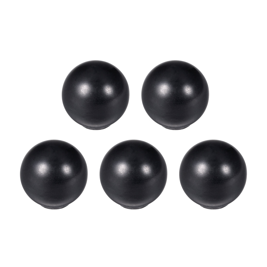 uxcell Uxcell 5Pcs Thermoset Ball Knob M5 Female Threaded Machine Handle 16mm Diameter Smooth Rim Black