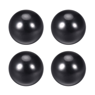 Harfington Uxcell 4Pcs Thermoset Ball Knob M6 Female Threaded Machine Handle 20mm Diameter Smooth Rim Black