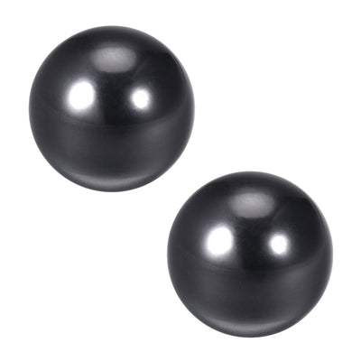 Harfington Uxcell 2 Pcs Thermoset Ball Knob M8 Female Threaded Machine Handle 30mm Diameter Smooth Rim Black