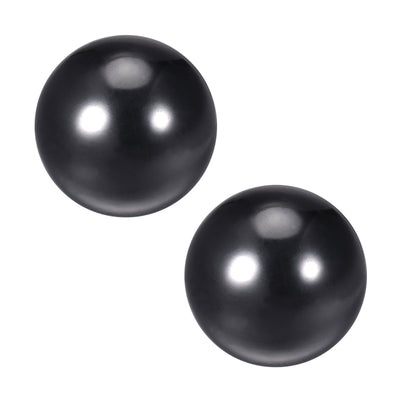 Harfington Uxcell 2 Pcs Thermoset Ball Knob M20 Female Threaded Machine Handle 50mm Diameter Smooth Rim Black