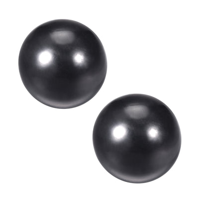 Harfington Uxcell 2 Pcs Thermoset Ball Knob M16 Female Threaded Machine Handle 45mm Diameter Smooth Rim Black