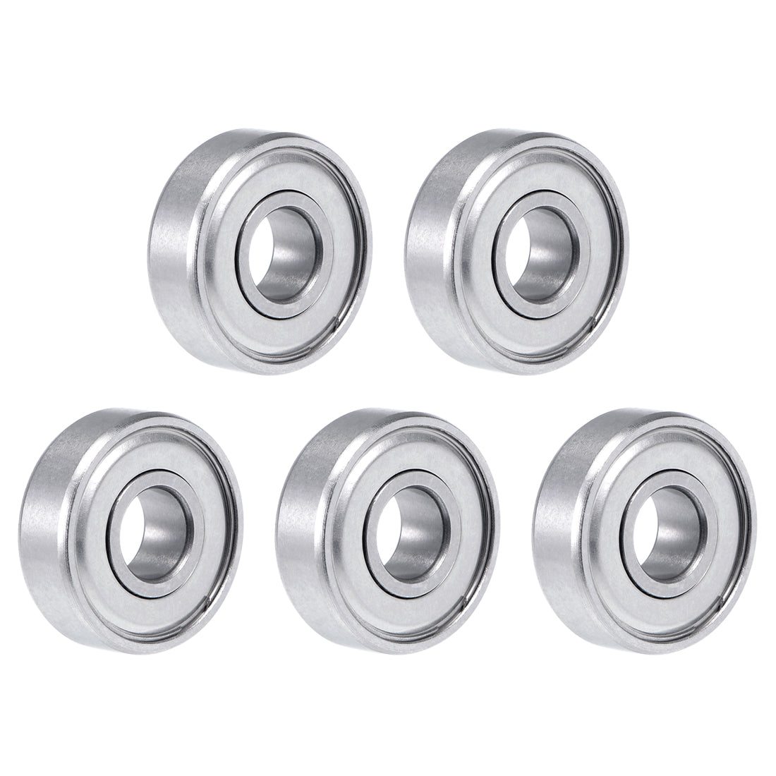 uxcell Uxcell S607ZZ Stainless Steel Ball Bearing 7mmx19mmx6mm Double Shielded S607Z Bearings 5pcs