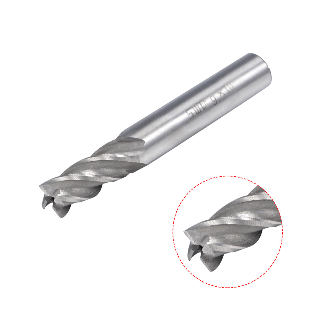 uxcell Uxcell 10mm Shank 9mm x 19mm Straight Flat Nose End Mill Cutter CNC Router Bits 4 Flute