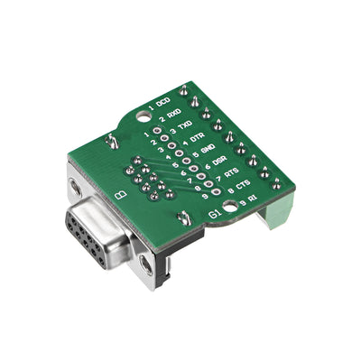 Harfington Uxcell D-sub DB9 Breakout Board Connector 9 Pin 2 Row Female RS232 Serial Port Solderless Terminal Block Adapter