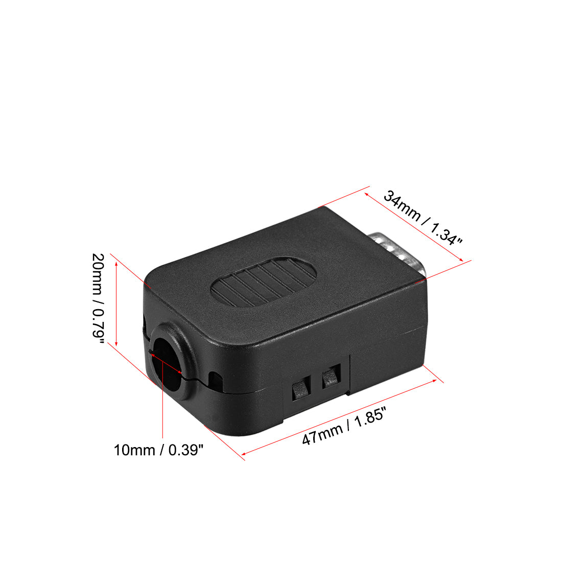 uxcell Uxcell D-Sub DB9 Ausbruch Brett Anschluss mit 9-poligem 2-reihigem 422 Serial Port Lötanschlussblockadapter mit Rändelschrauben