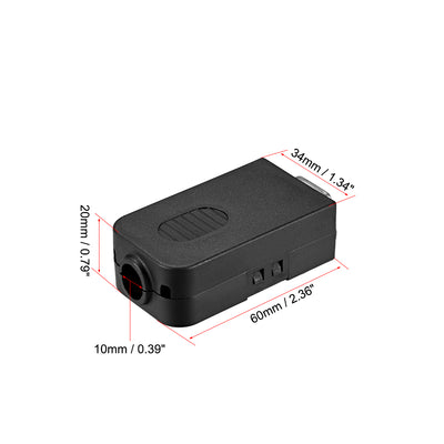 Harfington Uxcell D-sub DB15 Breakout Board Connector with Case 15 Pin 3-row Female Port Solderless Terminal Block Adapter with Thumb Screws