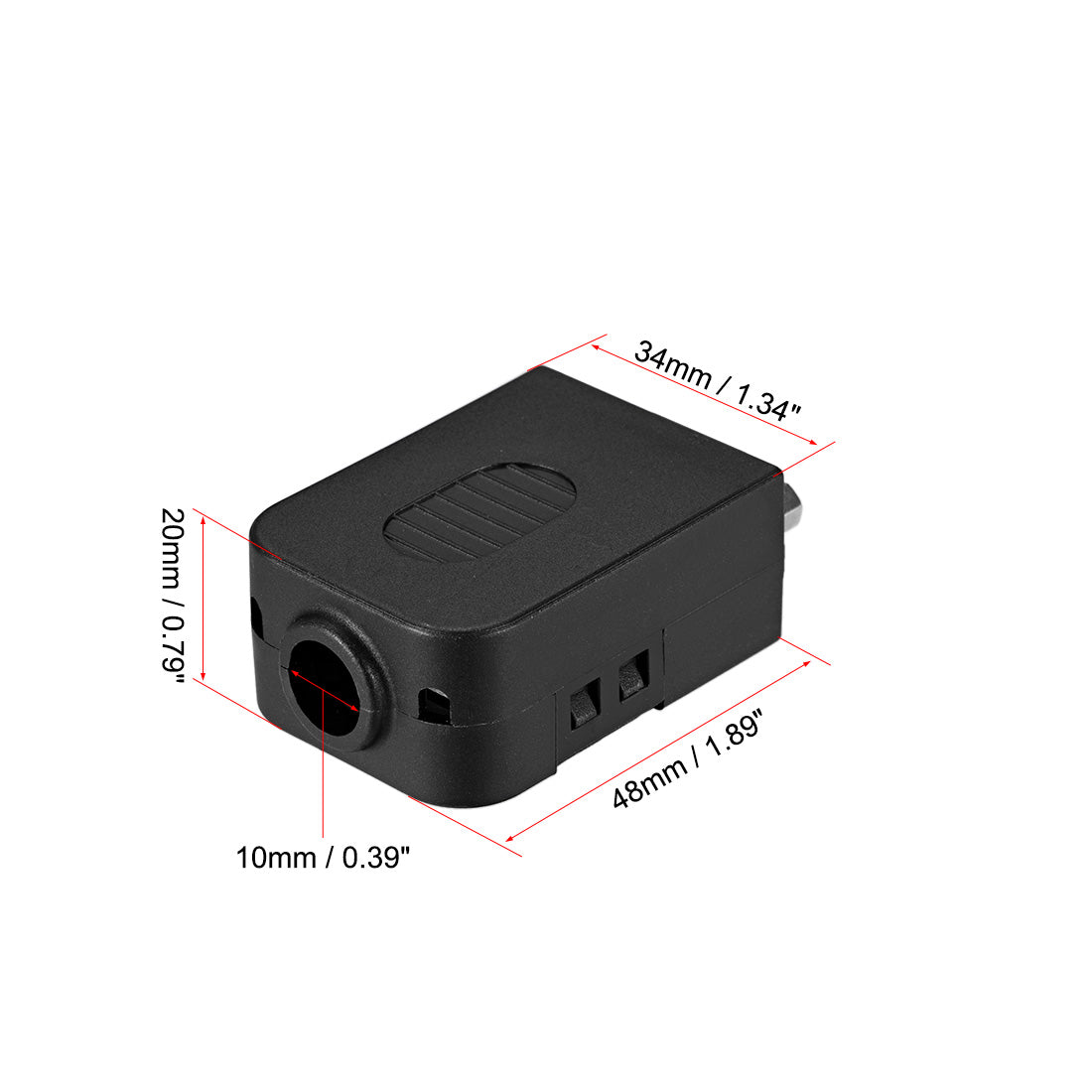 uxcell Uxcell D-sub DB15 Breakout Board Connector with Case 15 Pin 3 Row Female Port Solderless Terminal Block Adapter with Positioning Nut