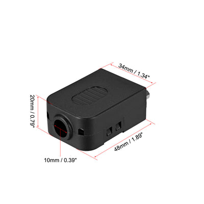 Harfington Uxcell D-sub DB15 Breakout Board Connector with Case 15 Pin 3 Row Female Port Solderless Terminal Block Adapter with Positioning Nut