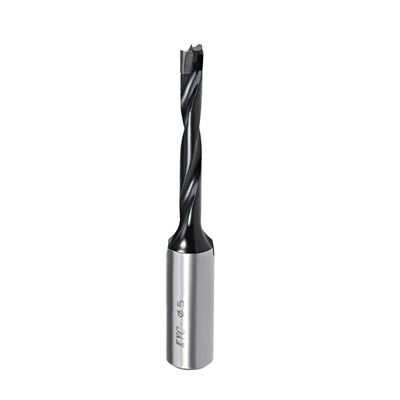 Harfington Uxcell Brad Point Drill Bits for Wood 5mm x 70mm Forward Turning HSS for Woodworking Carpentry Drilling Tool