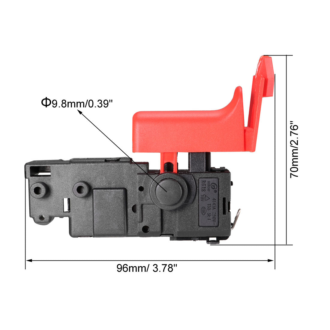 uxcell Uxcell Electric Churn Drill Hammer Trigger Switch GBH2-26/2-28 AC250V 8A Tool Power Speed Control