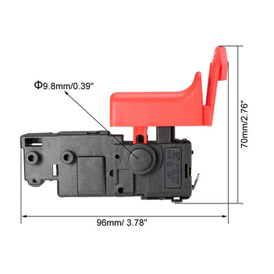 Harfington Uxcell Electric Churn Drill Hammer Trigger Switch GBH2-26/2-28 AC250V 8A Tool Power Speed Control