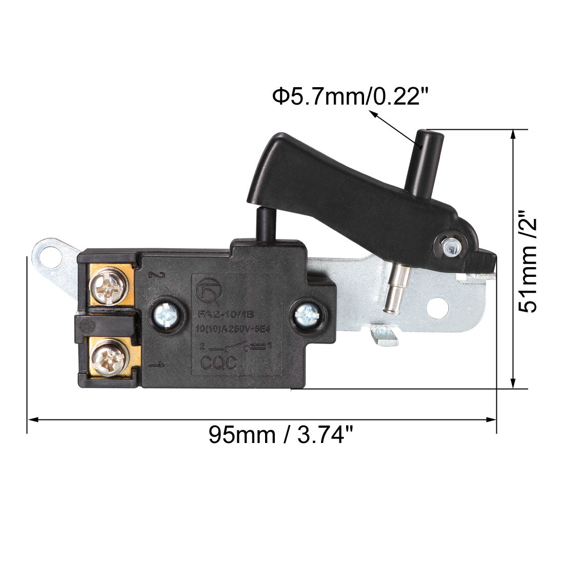 uxcell Uxcell Electric Hammer Trigger Switch for Leiya 95/115 AC250V 10A Tool Power Speed Control