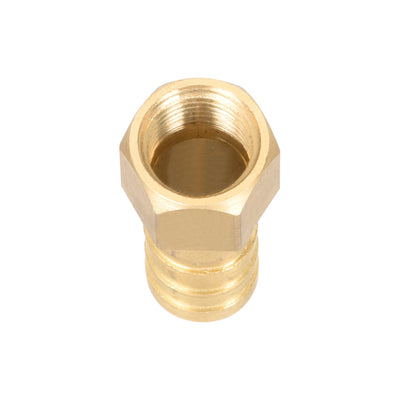 Harfington Uxcell Brass Barb Hose Fitting Connector Adapter 10mm Barbed x G1/8 Female Pipe 5pcs