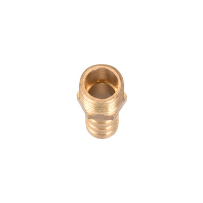 Harfington Uxcell Brass Barb Hose Fitting Connector Adapter 10mm Barbed x G1/4 Male Pipe