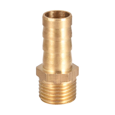 Harfington Uxcell Brass Barb Hose Fitting Connector Adapter 10mm Barbed x G1/4 Male Pipe