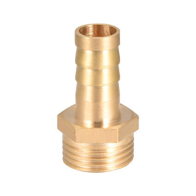 Harfington Uxcell Brass Barb Hose Fitting Connector Adapter 10mm Barbed x G3/8 Male Pipe