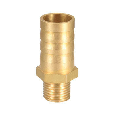 Harfington Uxcell Brass Barb Hose Fitting Connector Adapter 12mm Barbed x G1/8 Male Pipe