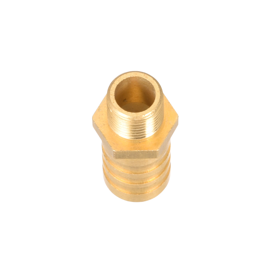 uxcell Uxcell Brass Barb Hose Fitting Connector Adapter 12mm Barbed x G1/8 Male Pipe 5Pcs