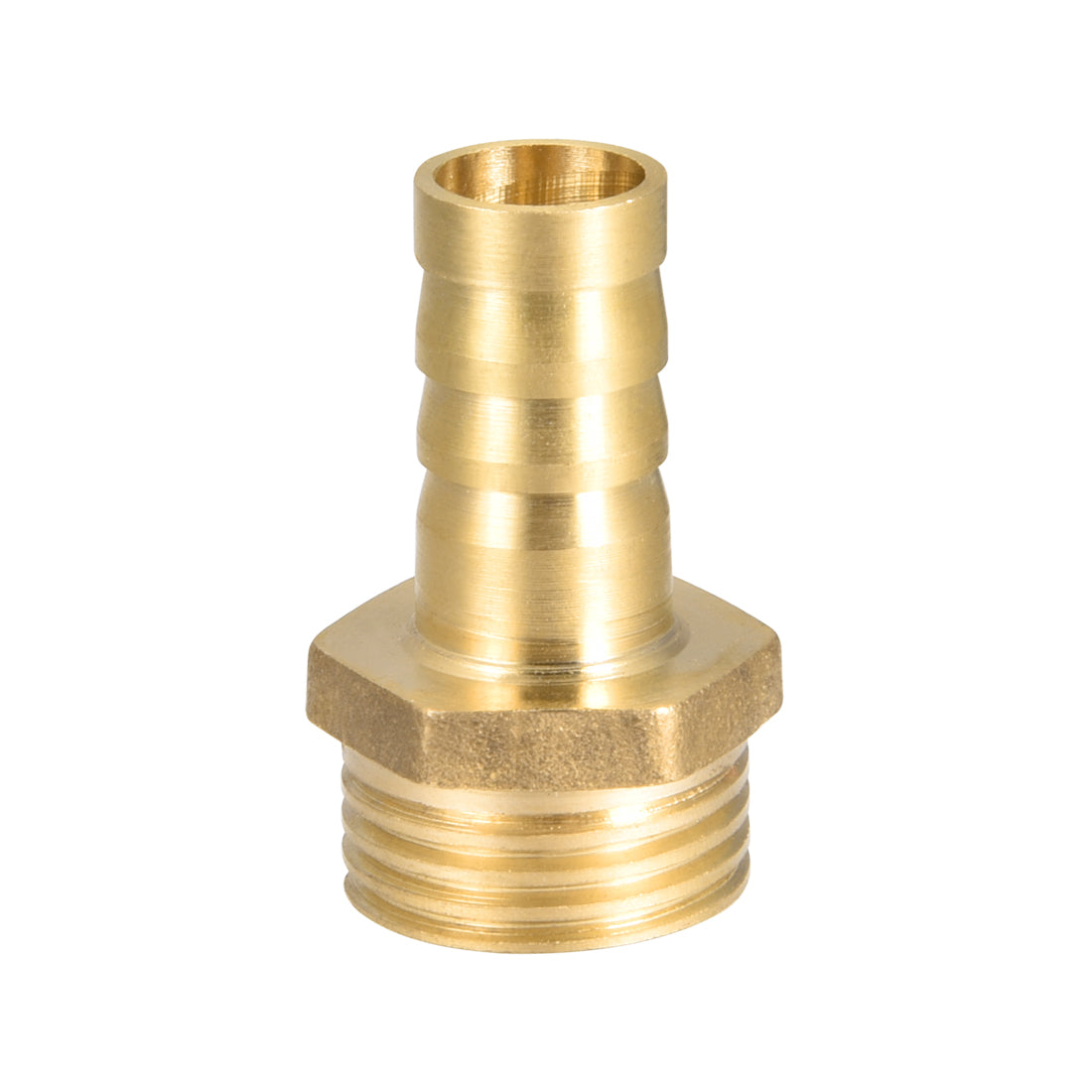 uxcell Uxcell Brass Barb Hose Fitting Pipe Connector Adapter 12mm Barb x G1/2 Male Thread