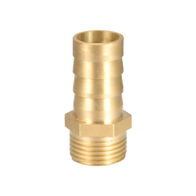 Harfington Uxcell Brass Barb Hose Fitting Connector Adapter 14mm Barbed x G3/8 Male Pipe