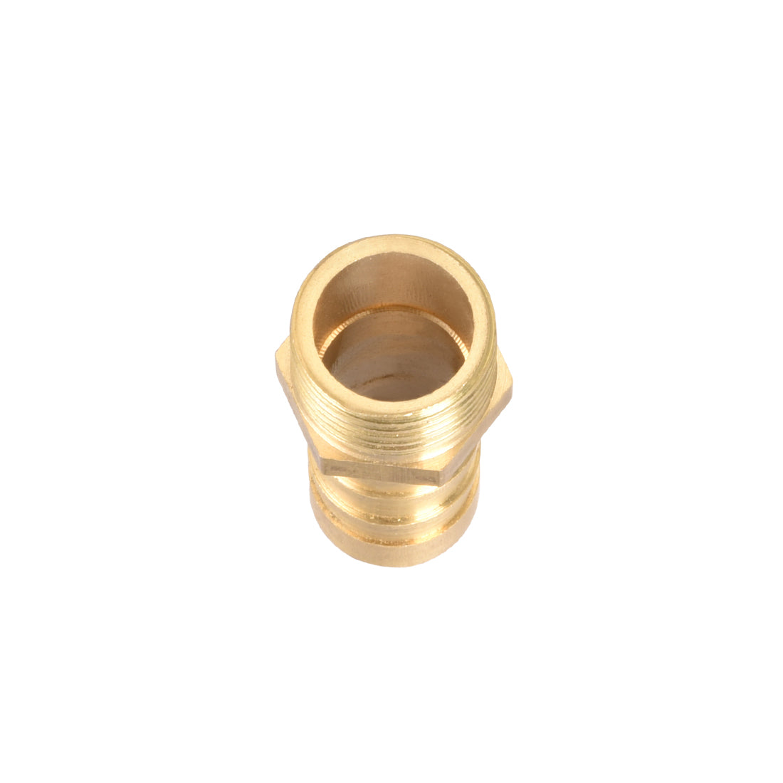 uxcell Uxcell Brass Barb Hose Fitting Connector Adapter 14mm Barbed x 3/8 G Male Pipe 2Pcs