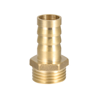 Harfington Uxcell Brass Barb Hose Fitting Connector Adapter 14mm Barbed x G1/2 Male Pipe