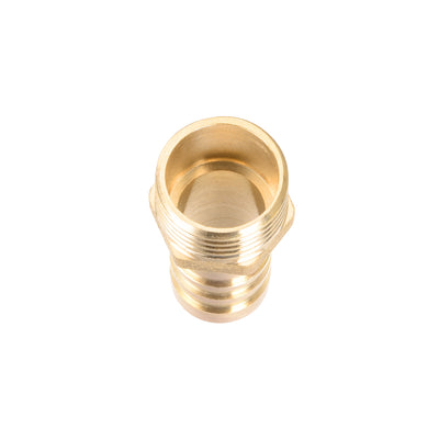 Harfington Uxcell Brass Barb Hose Fitting Connector Adapter 16mm Barbed x G1/2 Male Pipe 5pcs