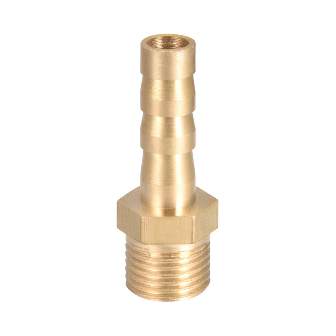 uxcell Uxcell Brass Barb Hose Fitting Connector Adapter 6mm Barbed x G1/8 Male Pipe