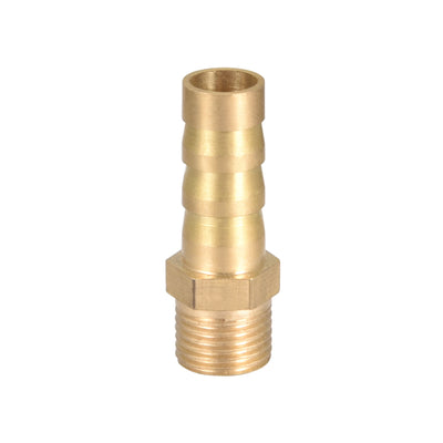 Harfington Uxcell Brass Barb Hose Fitting Connector Adapter 8mm Barbed x G1/8 Male Pipe