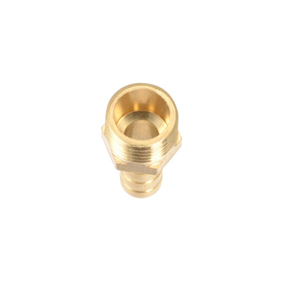 Harfington Uxcell Brass Barb Hose Fitting Connector Adapter 8mm Barbed x G1/4 Male Pipe 5pcs