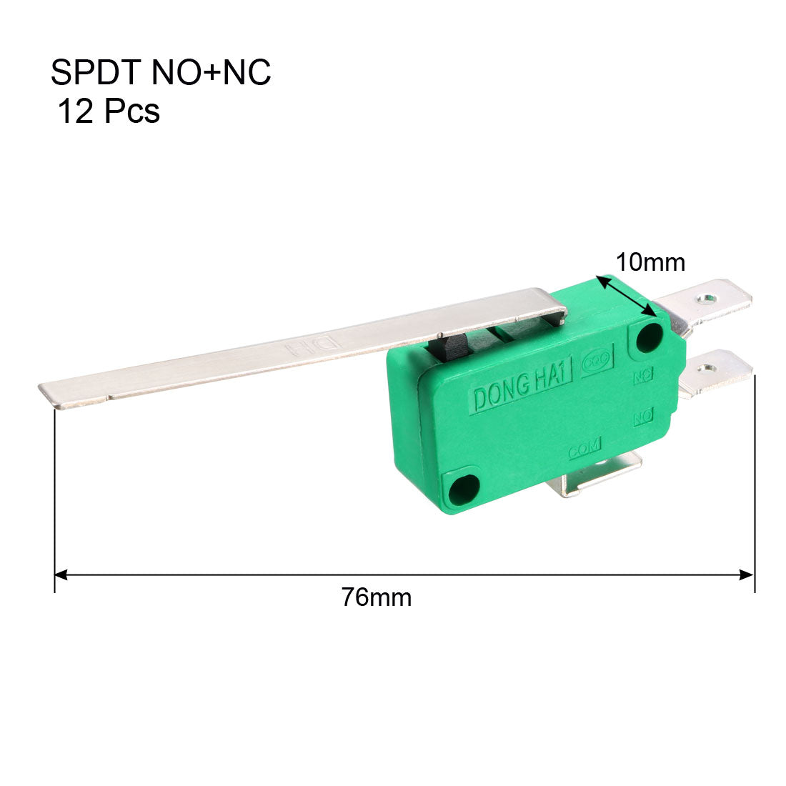 uxcell Uxcell 12 St KW3-OZ 16A 125 / 250VAC Lange ger. Stange Typ Mikro Endschalter