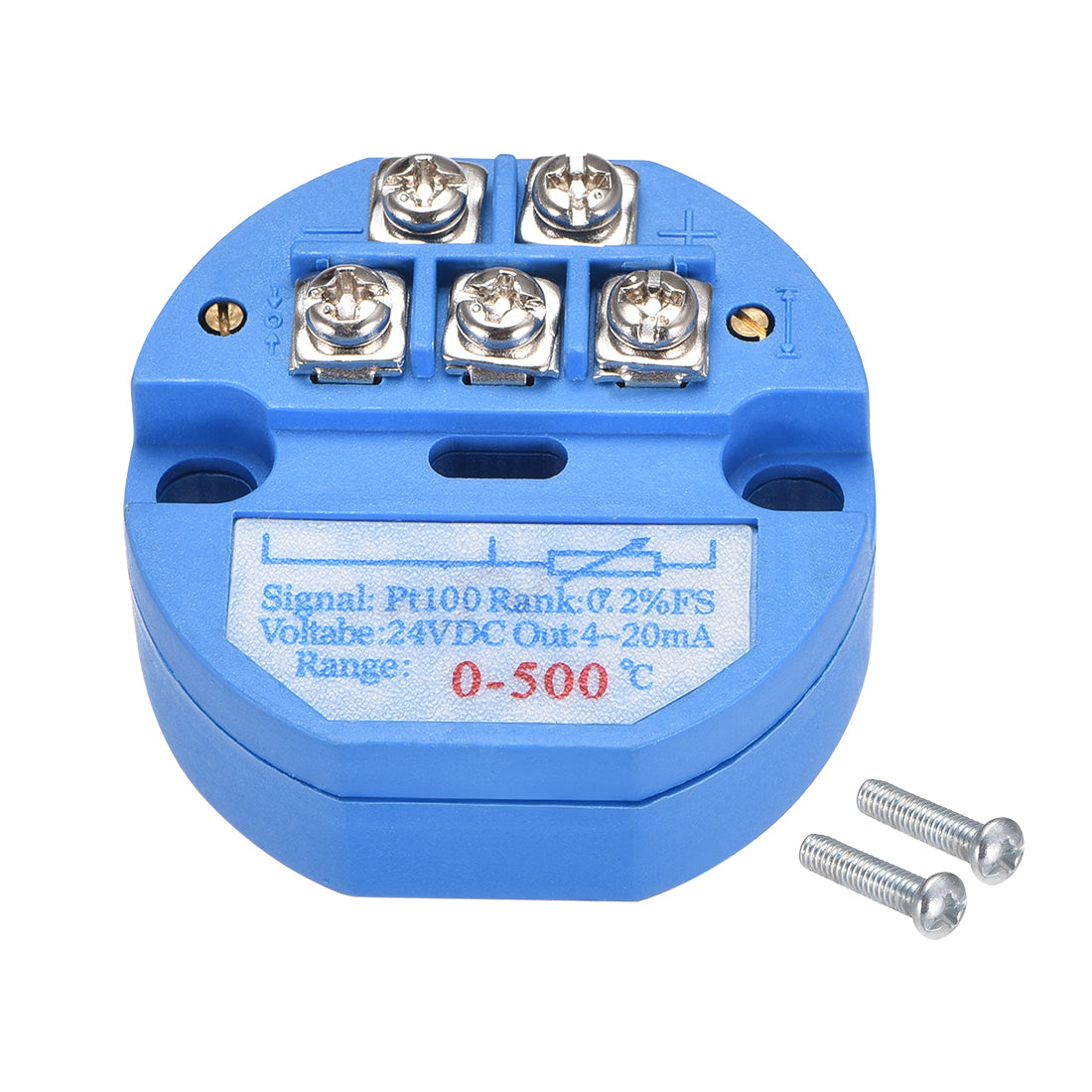 uxcell Uxcell PT100 Temperatursensor Sender 24V DC 4-20mA 0 ℃ bis 500 ℃