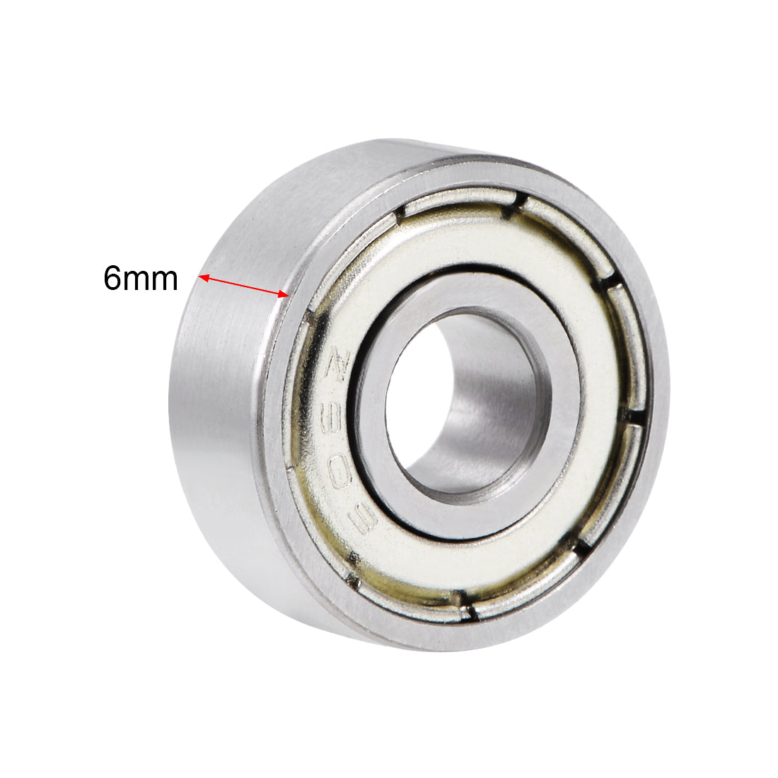 uxcell Uxcell 606ZZ Deep Groove Ball Bearing 6x17x6mm Double Shielded Chrome Bearings 20pcs