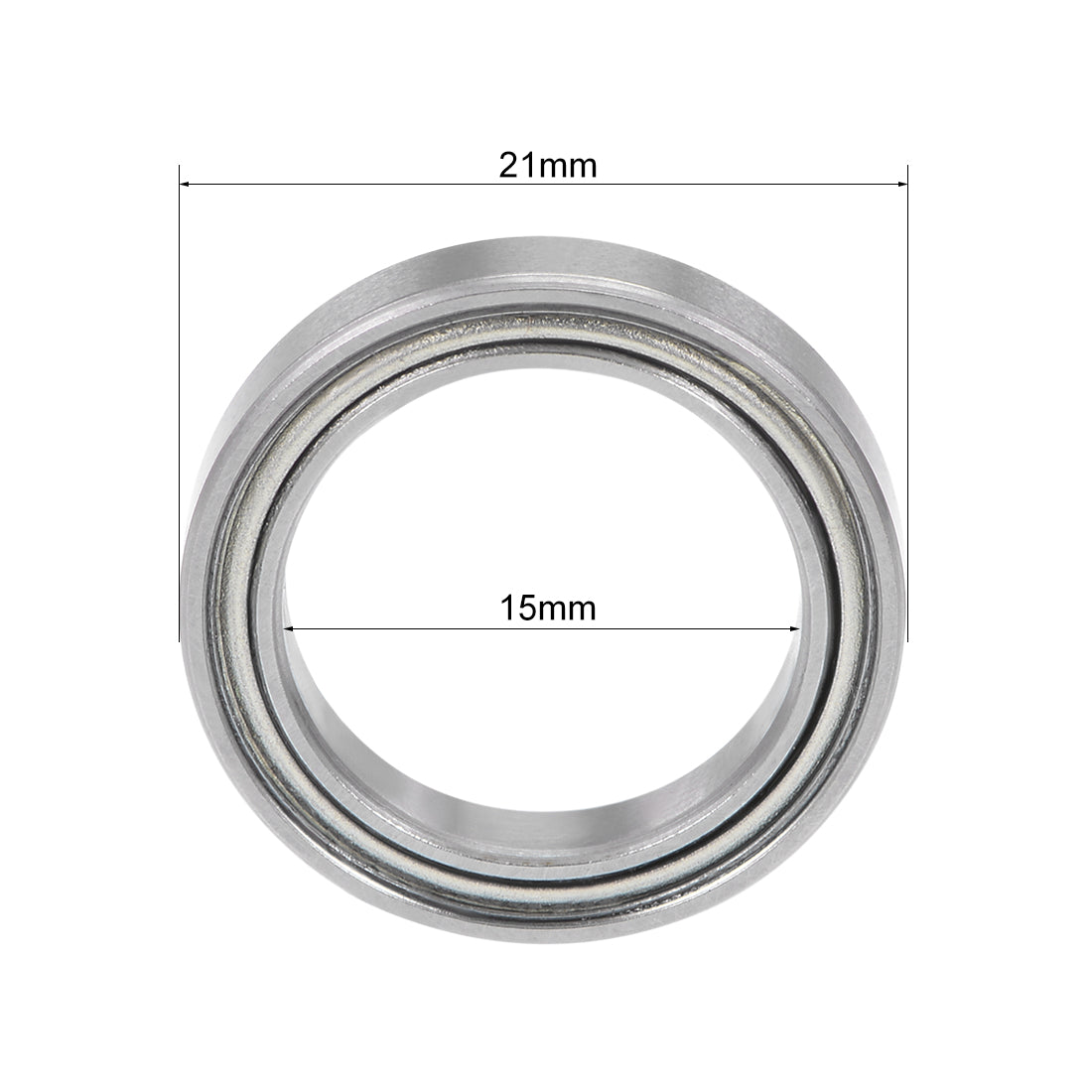 uxcell Uxcell Deep Groove Ball Bearing Thin Section Double Shield Chrome Steel