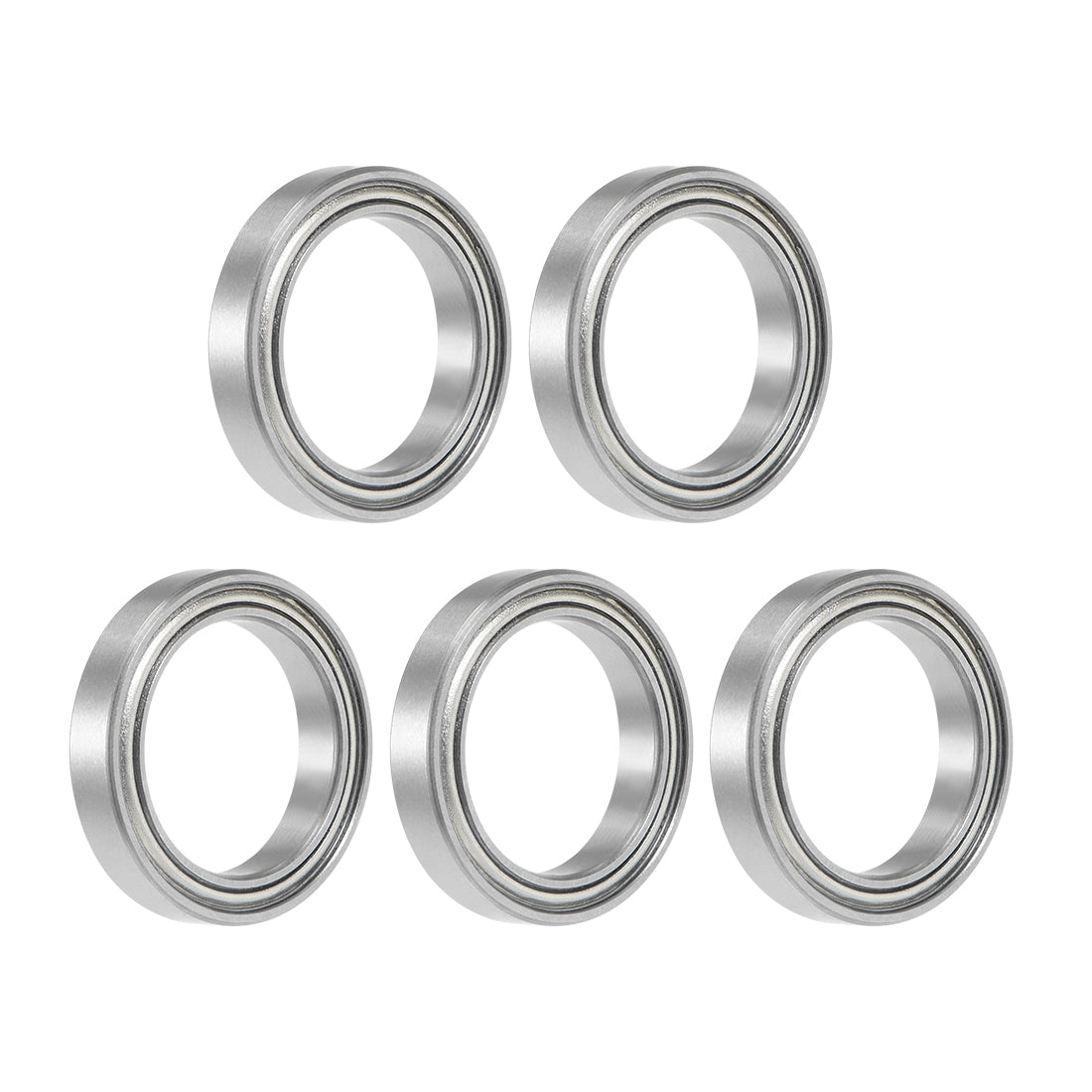 uxcell Uxcell Deep Groove Ball Bearing Thin Section Double Shield Chrome Steel