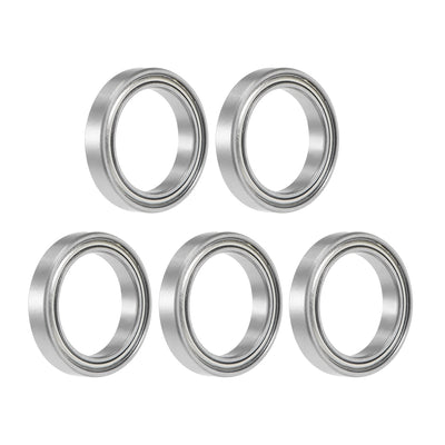 Harfington Uxcell Deep Groove Ball Bearing Thin Section Double Shield Chrome Steel