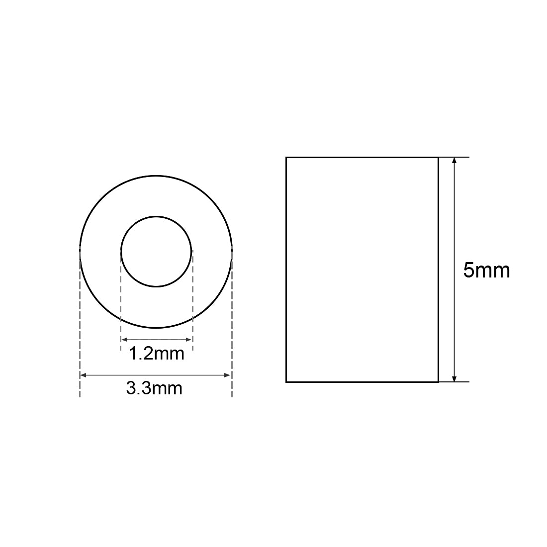 uxcell Uxcell M1 Aluminum Sleeve Crimp 1mm(3/64 In) Steel Wire Rope Button Stop 50 Pcs