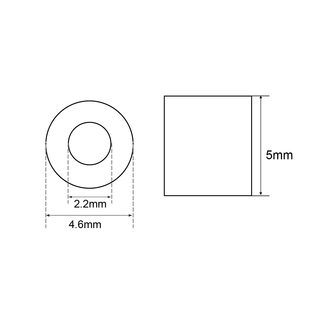 uxcell Uxcell M2 Aluminum Sleeve Crimp 2mm(5/64 In) Steel Wire Rope Button Stop 5 Pcs