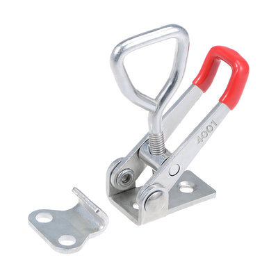 Harfington Uxcell Toggle Latch Clamp 100Kg 220lbs Capacity Pull Action Adjustable Latch DEMA-4001