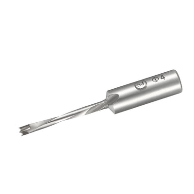 Harfington Uxcell Brad Point Drill Bits for Wood 4mm x 68mm Left Turning Carbide for Woodworking Carpentry Drilling Tool