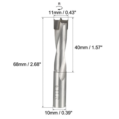 Harfington Uxcell Brad Point Drill Bits for Wood 11mm x 68mm Right Turning Carbide for Woodworking Carpentry Drilling Tool