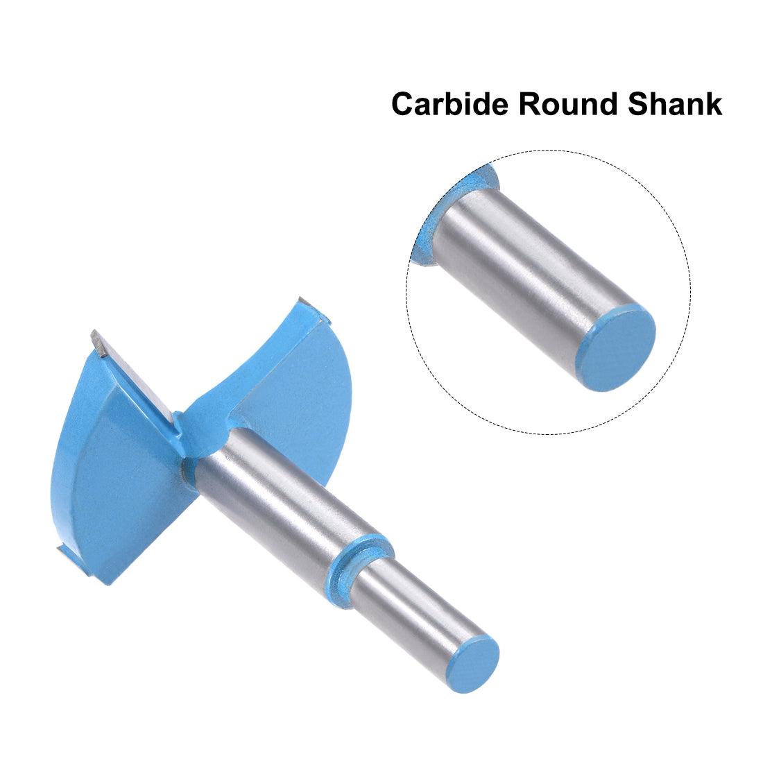 Uxcell Uxcell Forstner Wood Boring Drill Bits 65mm Dia Hole Saw Carbide Tip Round Shank Cutting for Hinge Plywood MDF CNC Tool